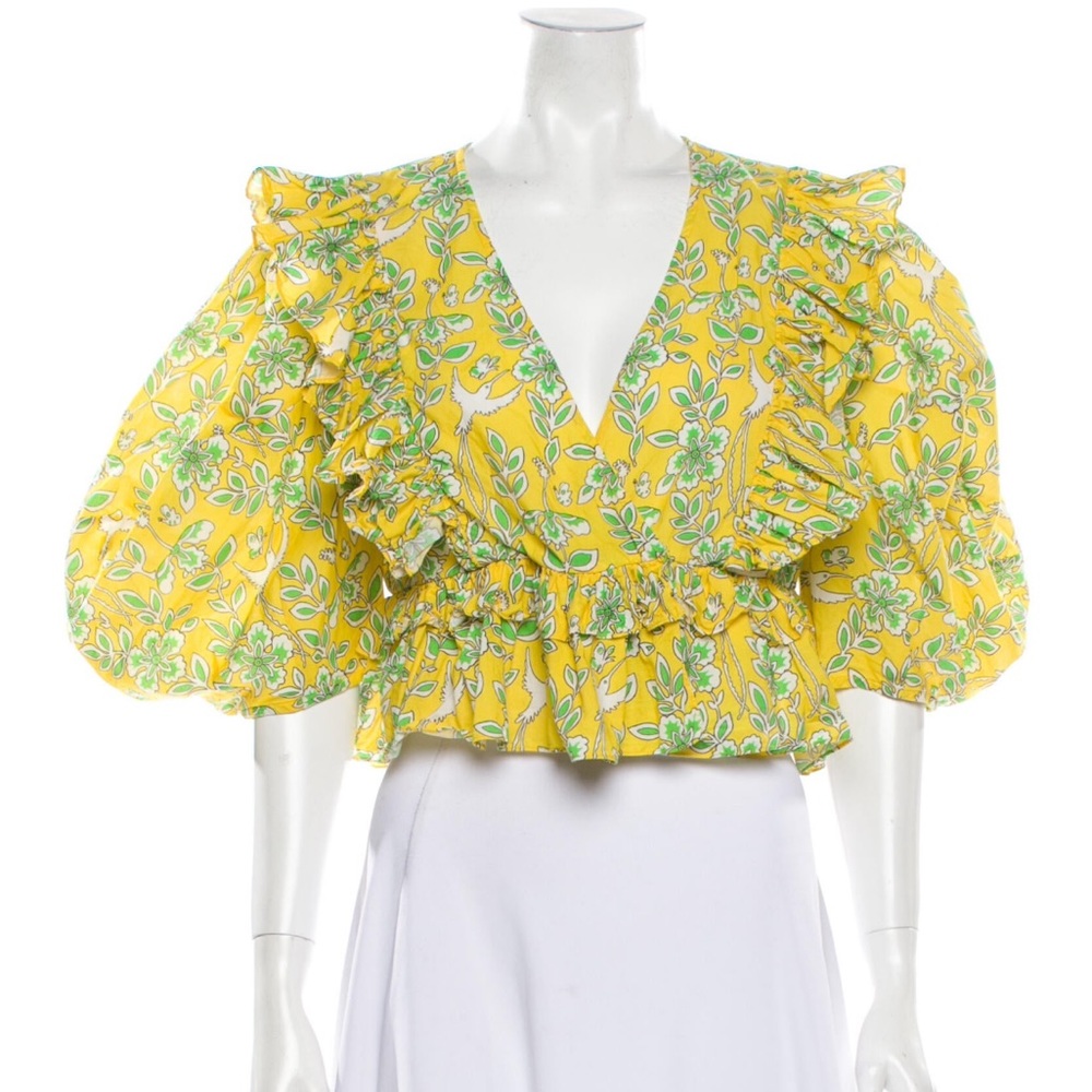 RHODE floral print top
